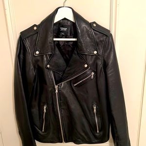 Lamarque leather moto jacket M